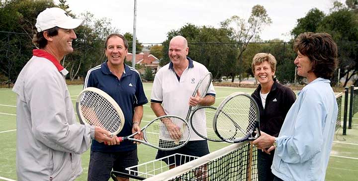 Playing tennis is fun